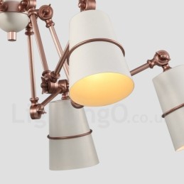 Lámpara de araña de 6 luces con estilo moderno y contemporáneo