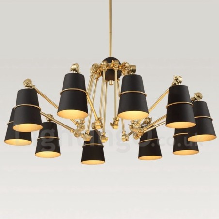 Lámpara de araña de 10 luces con estilo contemporáneo moderno Lámpara de araña de 10 luces con estilo contemporáneo moderno