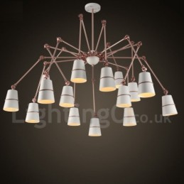 Lámpara de araña moderna contemporánea de 15 luces