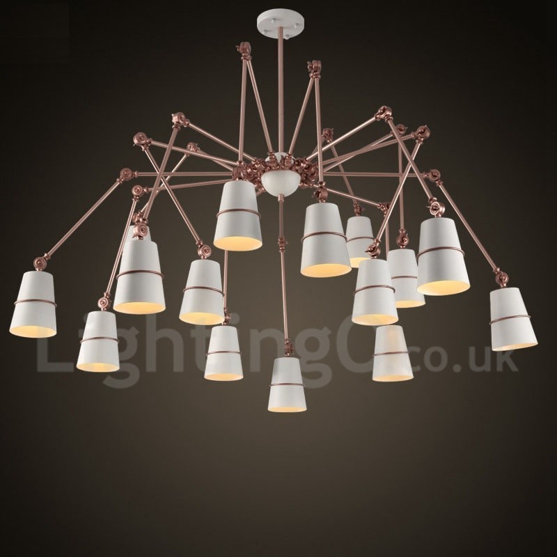 Lámpara de araña moderna contemporánea de 15 luces