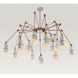 Lámpara de araña moderna contemporánea de 15 luces