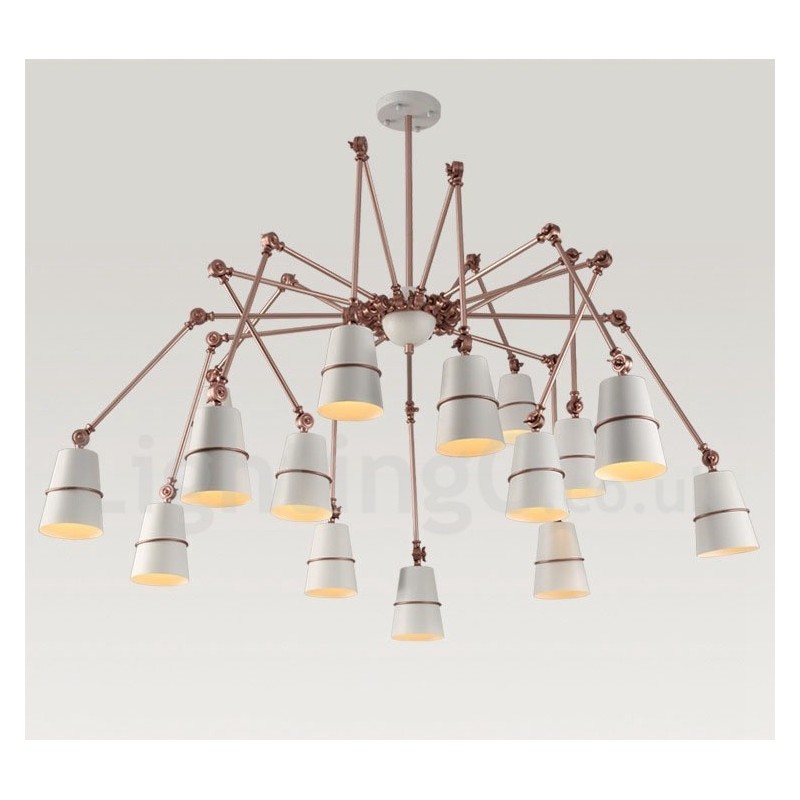 Lámpara de araña moderna contemporánea de 15 luces