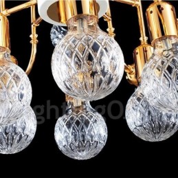 Lámpara de araña moderna contemporánea de 4 niveles y 16 luces