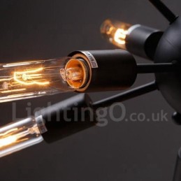 Lámpara de araña Sputnik retro vintage de 12 luces