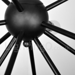 Lámpara de araña Sputnik retro vintage de 16 luces