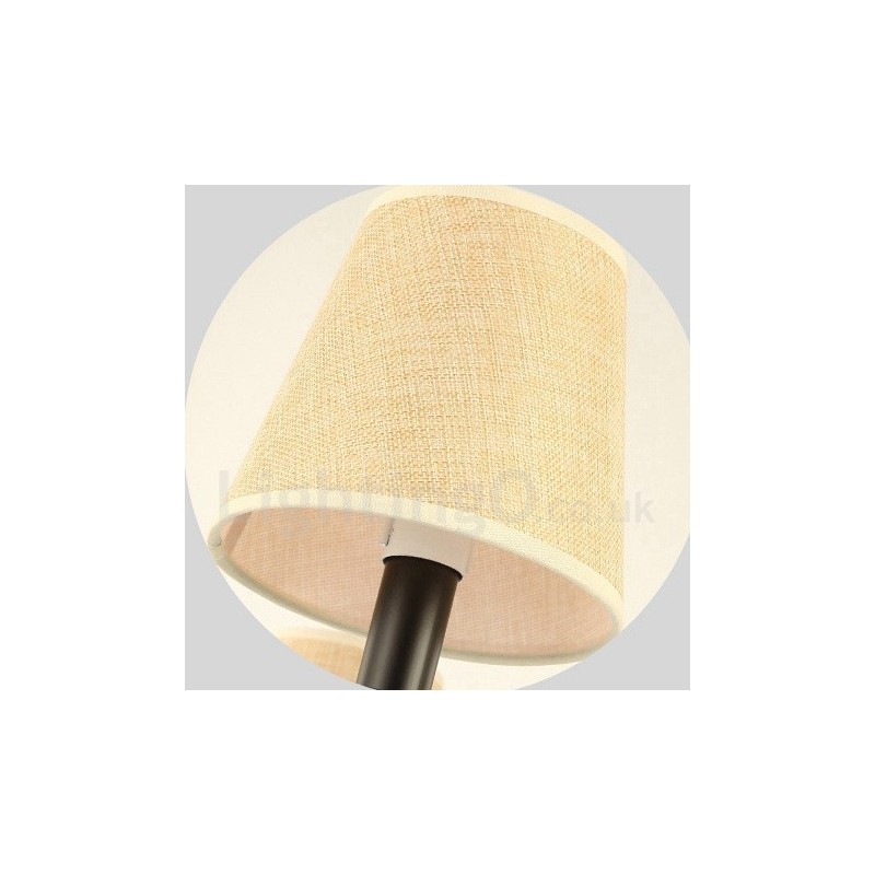Lámpara de araña de un solo nivel de 6 luces estilo retro campestre