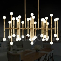 Lámpara de araña moderna contemporánea de 42 luces para iluminación