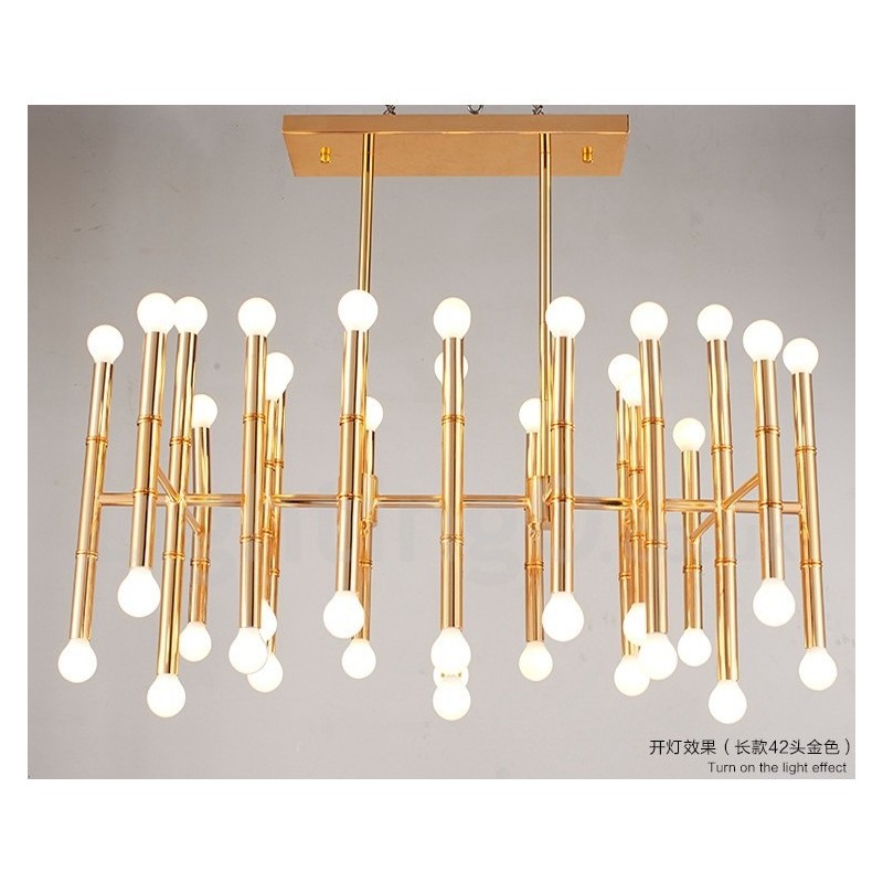 Lámpara de araña moderna contemporánea de 42 luces para iluminación