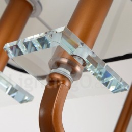 Lámpara de araña moderna contemporánea de un solo nivel de 8 luces