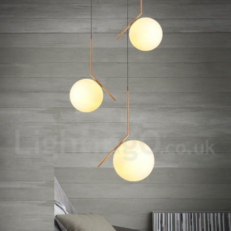 Lámpara colgante contemporánea moderna de 1 luz con pantalla de vidrio Lámpara colgante contemporánea moderna de 1 luz con pantalla de vidrio