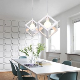 Lámpara colgante moderna contemporánea de metal multicolor de 1 luz