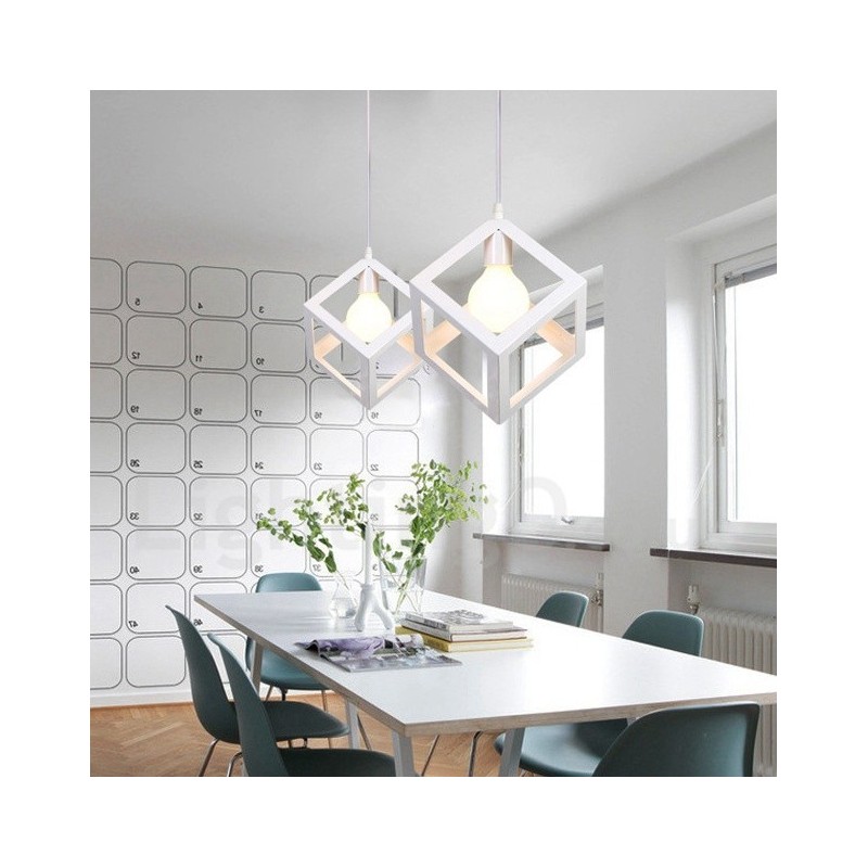 Lámpara colgante moderna contemporánea de metal multicolor de 1 luz