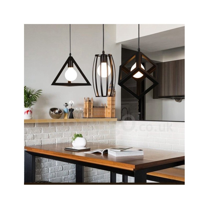 Lámpara colgante moderna contemporánea de metal multicolor de 1 luz
