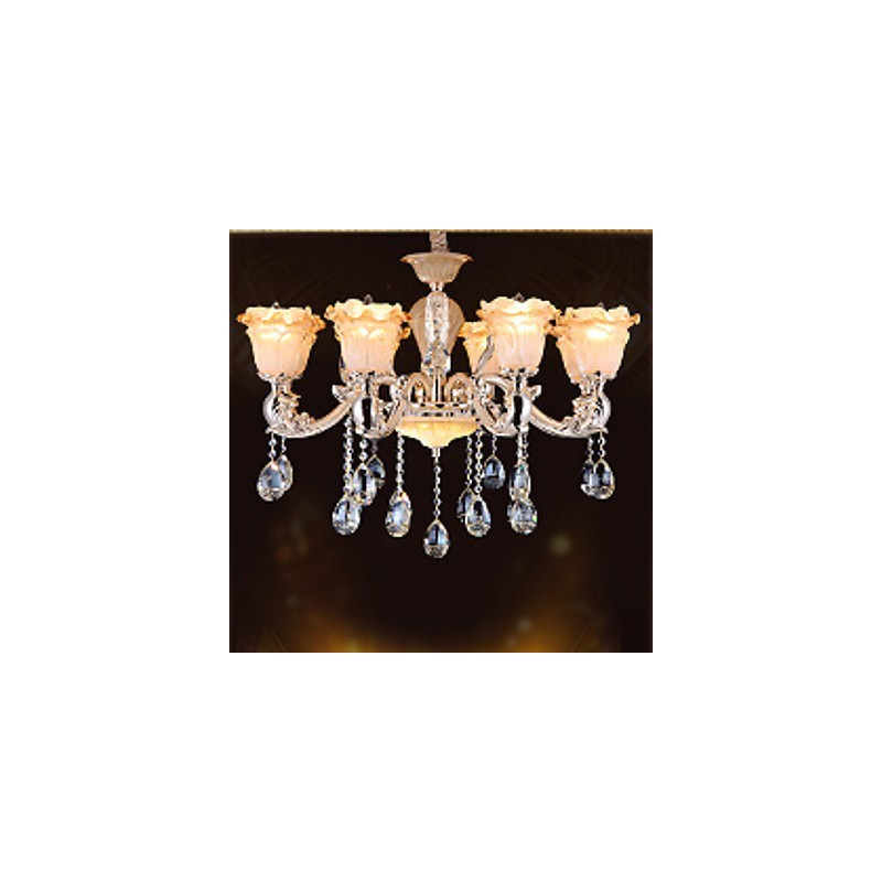 Lámpara colgante de cristal retro de estilo europeo Lámpara americana
