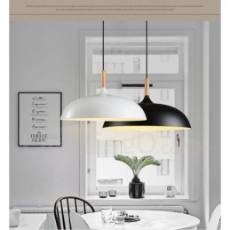 Lámpara colgante de metal moderna contemporánea de 1 luz para dormitorio