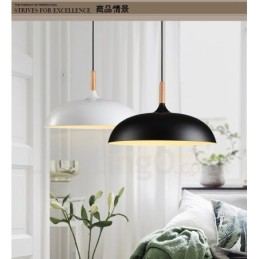 Lámpara colgante de metal moderna contemporánea de 1 luz para dormitorio