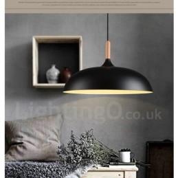 Lámpara colgante de metal moderna contemporánea de 1 luz para dormitorio