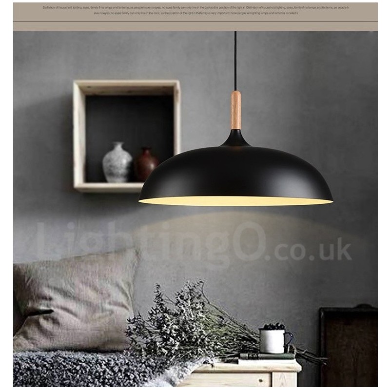 Lámpara colgante de metal moderna contemporánea de 1 luz para dormitorio