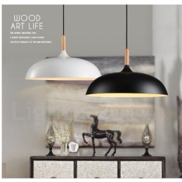 Lámpara colgante de metal moderna contemporánea de 1 luz para dormitorio
