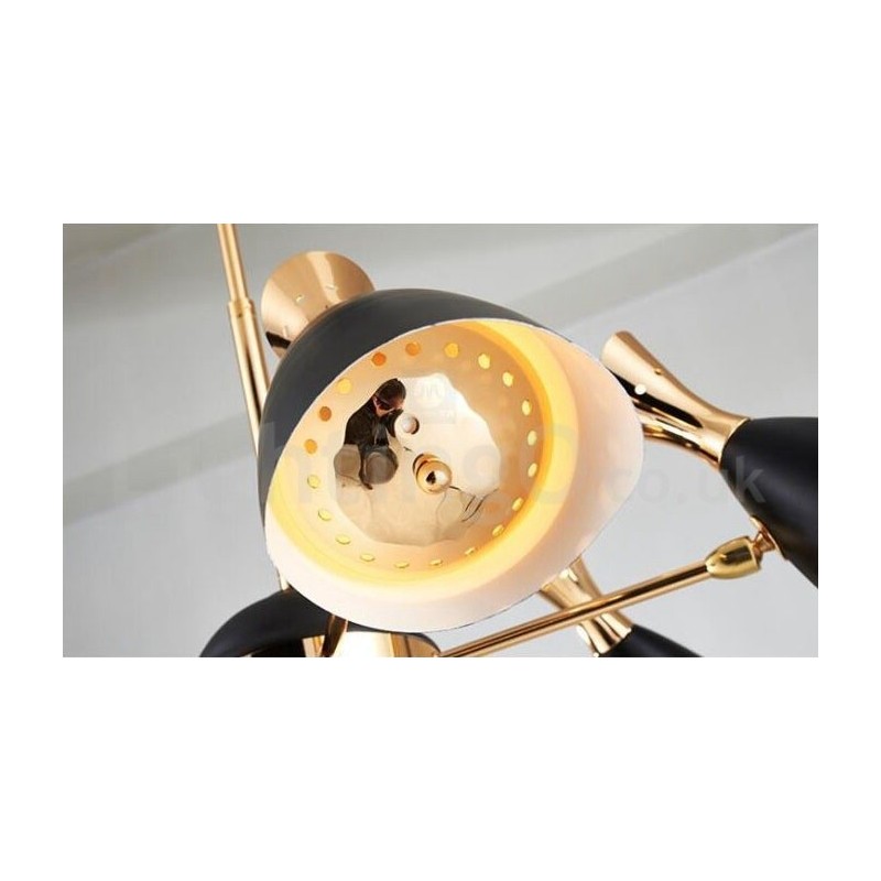 Lámpara de araña moderna contemporánea de 6 luces