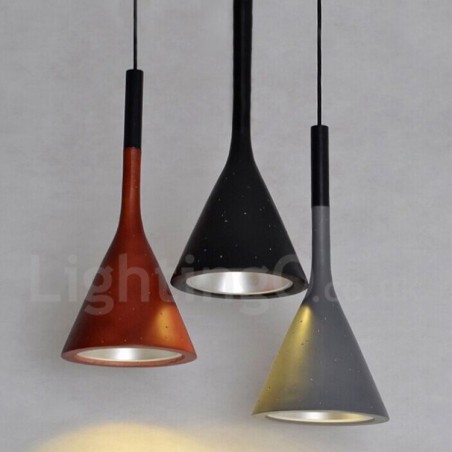 Lámpara colgante de hormigón vintage de 1 luz Lámpara colgante de hormigón vintage de 1 luz