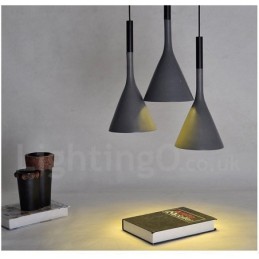 Lámpara colgante de hormigón vintage de 1 luz