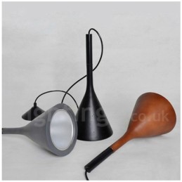 Lámpara colgante de hormigón vintage de 1 luz