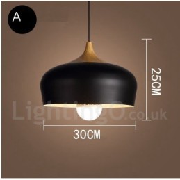 Lámpara colgante contemporánea moderna de 1 luz