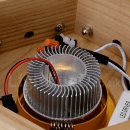 Lámpara colgante contemporánea moderna de madera de 7 luces