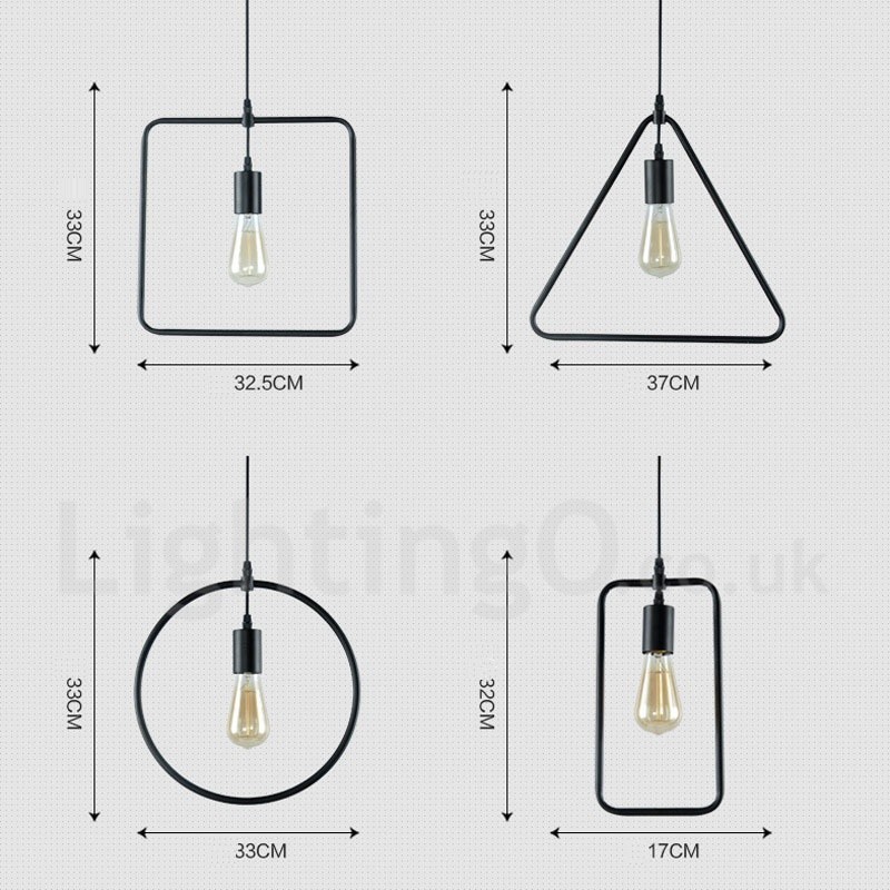 Lámpara colgante moderna contemporánea de metal de 1 luz