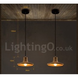 Lámpara colgante de una sola luz de hormigón contemporánea moderna