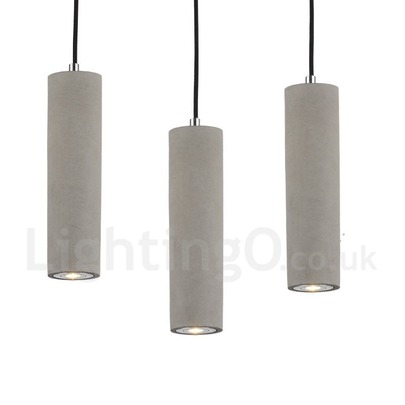 Lámpara colgante de hormigón moderna y contemporánea de 1 luz
