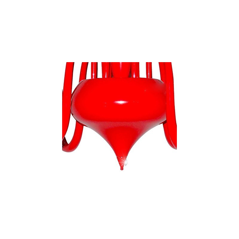 Lámpara de araña moderna de 24 luces G4 con pintura roja