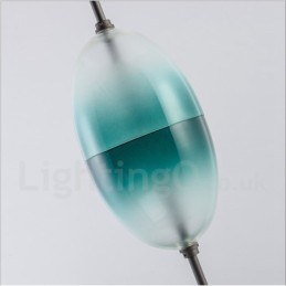 Lámpara colgante moderna y contemporánea de color degradado con pantalla de cristal