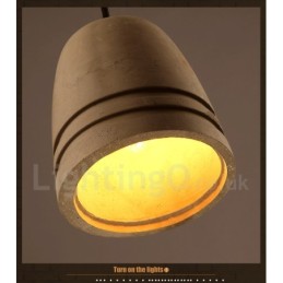 Lámpara colgante de hormigón retro vintage