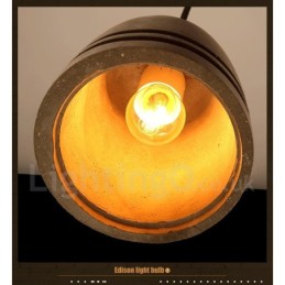 Lámpara colgante de hormigón retro vintage
