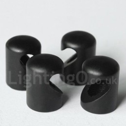 Lámpara colgante negra de 3 luces con pantalla de cristal