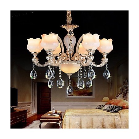Lámpara colgante de jade de estilo europeo Lámpara colgante de cristal Lámpara colgante de jade de estilo europeo Lámpara colgante de cristal