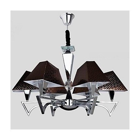 Lámpara de araña de hierro forjado de moda con iluminación artística de 6 luces Lámpara de araña de hierro forjado de moda con iluminación artística de 6 luces