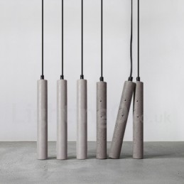 Lámpara colgante de hormigón contemporánea moderna de 1 luz