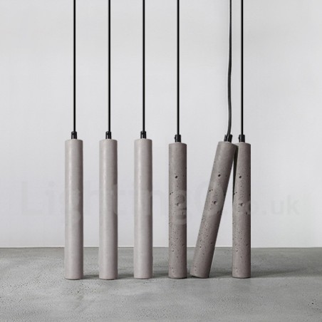 Lámpara colgante de hormigón contemporánea moderna de 1 luz Lámpara colgante de hormigón contemporánea moderna de 1 luz
