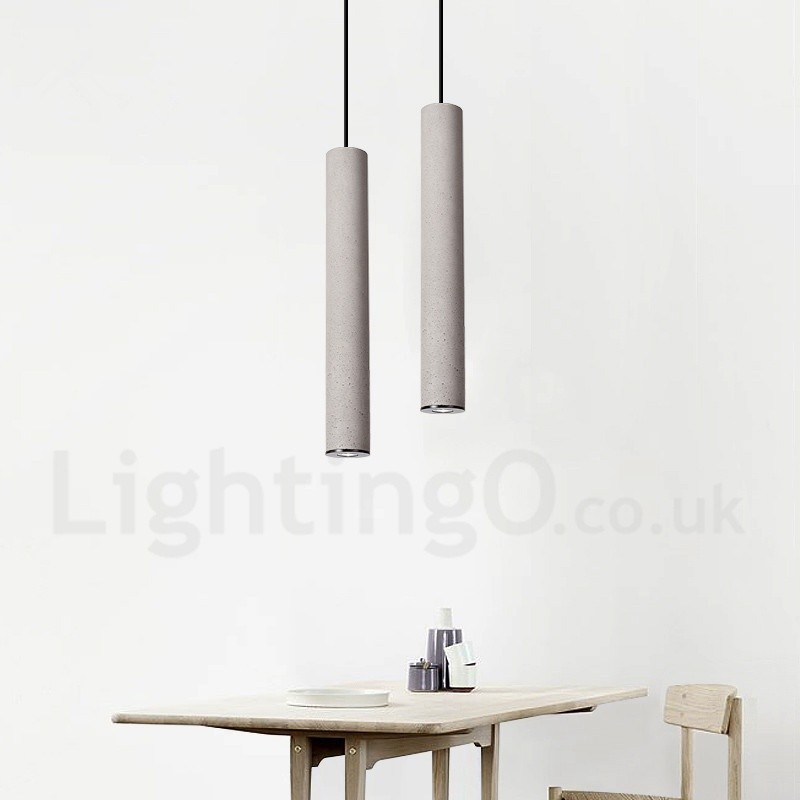 Lámpara colgante de hormigón contemporánea moderna de 1 luz