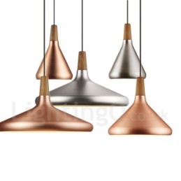 Lámpara colgante moderna contemporánea de metal de 1 luz