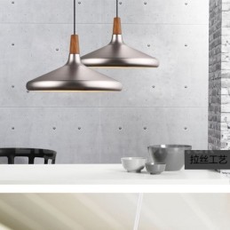 Lámpara colgante moderna contemporánea de metal de 1 luz