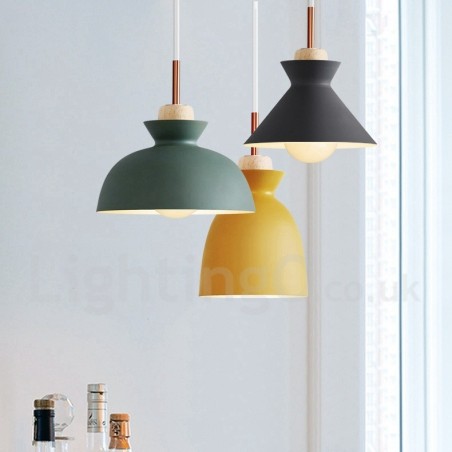 Lámpara colgante moderna y contemporánea de metal multicolor Lámpara colgante moderna y contemporánea de metal multicolor