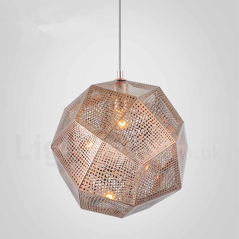Lámpara colgante moderna contemporánea de una luz con forma de globo