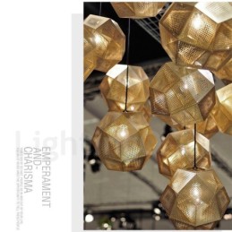 Lámpara colgante moderna contemporánea de una luz con forma de globo