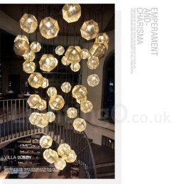 Lámpara colgante moderna contemporánea de una luz con forma de globo