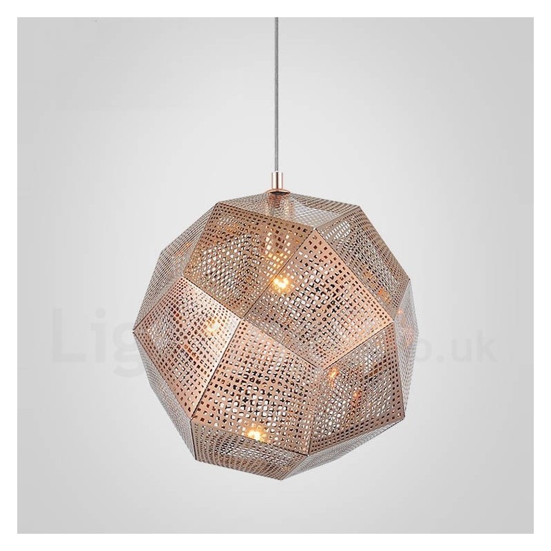 Lámpara colgante moderna contemporánea de una luz con forma de globo