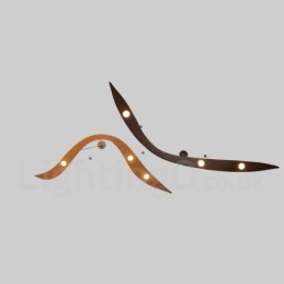 Lámpara colgante moderna contemporánea de madera de 3 luces